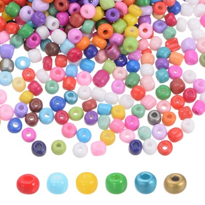 Unique Bargains Loose Craft DIY Earring Necklace Making Glass Round Beads