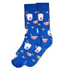 Memoi Men's Let's Order Takeout Bamboo Blend Novelty Crew Socks - 3 of 4