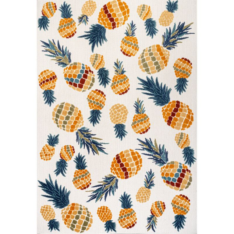 Ananas Bold Pineapple High-Low Indoor/Outdoor Area Rug - JONATHAN Y, 2 of 12