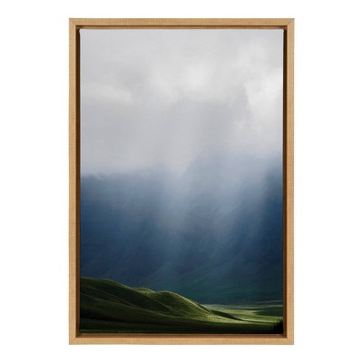 16" x 23" Light Framed Canvas Wall Art - Amanti Art