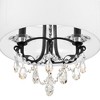 Crystorama Lighting Othello 3 - Light Chandelier in  Matte Black - 4 of 4