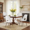 EROMMY Upholstered Dining Chairs Set Of 4 With Walnut Metal Legs (Set of 4) - 3 of 4