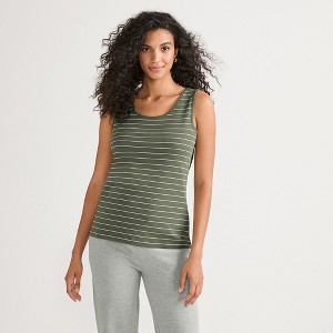 Lands' End Women's Cotton Tank Top - 1 of 4
