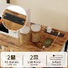 Kitchen Bakers Rack with Power Outlet, Microwave Stand, 4 Tiers Coffee Bar Station, Kitchen Storage Shelf w/Hooks, Rack for Spices, Pots Pans - 4 of 4