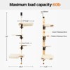 Mewoofun Pet Toy 4 Levels Over Door Cat Climbing Shelves and Cat Tree, Stable with Cat Stairs and Hammock for Kittens, Brown, 26.8"*13.8"*65" - 3 of 4