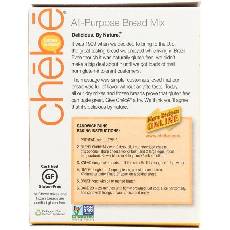 Chebe Gluten Free All-Purpose Bread Mix - Case of 8/7.5 oz, 3 of 7