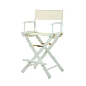 Counter Height Director's Chair White Frame - Flora Home