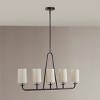 BAOURE Modern Farmhouse 5-light Chandelier with White Shades - 3 of 4