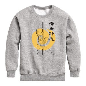 Boys' - Avatar: The Last Airbender - Aang Momo Kanji Graphic Long Sleeve Fleece Sweatshirt - 1 of 4