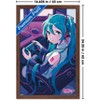 Trends International Hatsune Miku - Game Night Framed Wall Poster Prints - 3 of 4