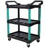 ORRD 3-Tier Rolling Auto Detail Cart with Wheels, Tool Storage Trolley for Garage & Workshop - 3 of 4