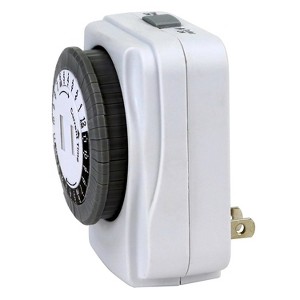 Prime Wire and Cable 1-Outlet 24-Hour Mechanical Indoor Timer in White - 1 of 4