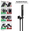 Wall-Mounted Tub Faucet with Hand Shower, Waterfall Bathtub Shower Set, Solid Brass Rough-in Valve and Shower Trim Kit, Male NPT - 4 of 4