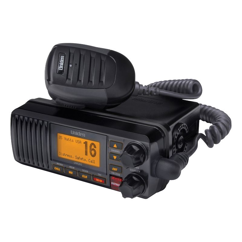 Uniden® 25-Watt Fixed-Mount VHF Marine Radio with DSC, UM385, 5 of 6