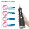 Water Dental Flosser Professional Irrigator for Dental & Oral Care with 4 Modes 310mL Large Capacity IPX7 Waterproof Rechargeable - image 3 of 4