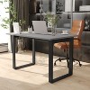 Emma and Oliver 48x30 Dining or Gaming Table with Double Sided Laminate Table Top and Heavy Duty U-Frame Steel Base - 2 of 4