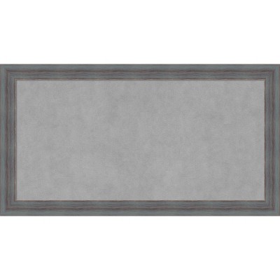 Dixie Blue Grey Rustic Wood Framed Magnetic Board