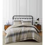 Preston Plaid Flannel Comforter Set Khaki - Truly Soft