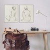 Stupell Industries Sitting Female Figure Drawing Black Framed Giclee Art - 2 of 4