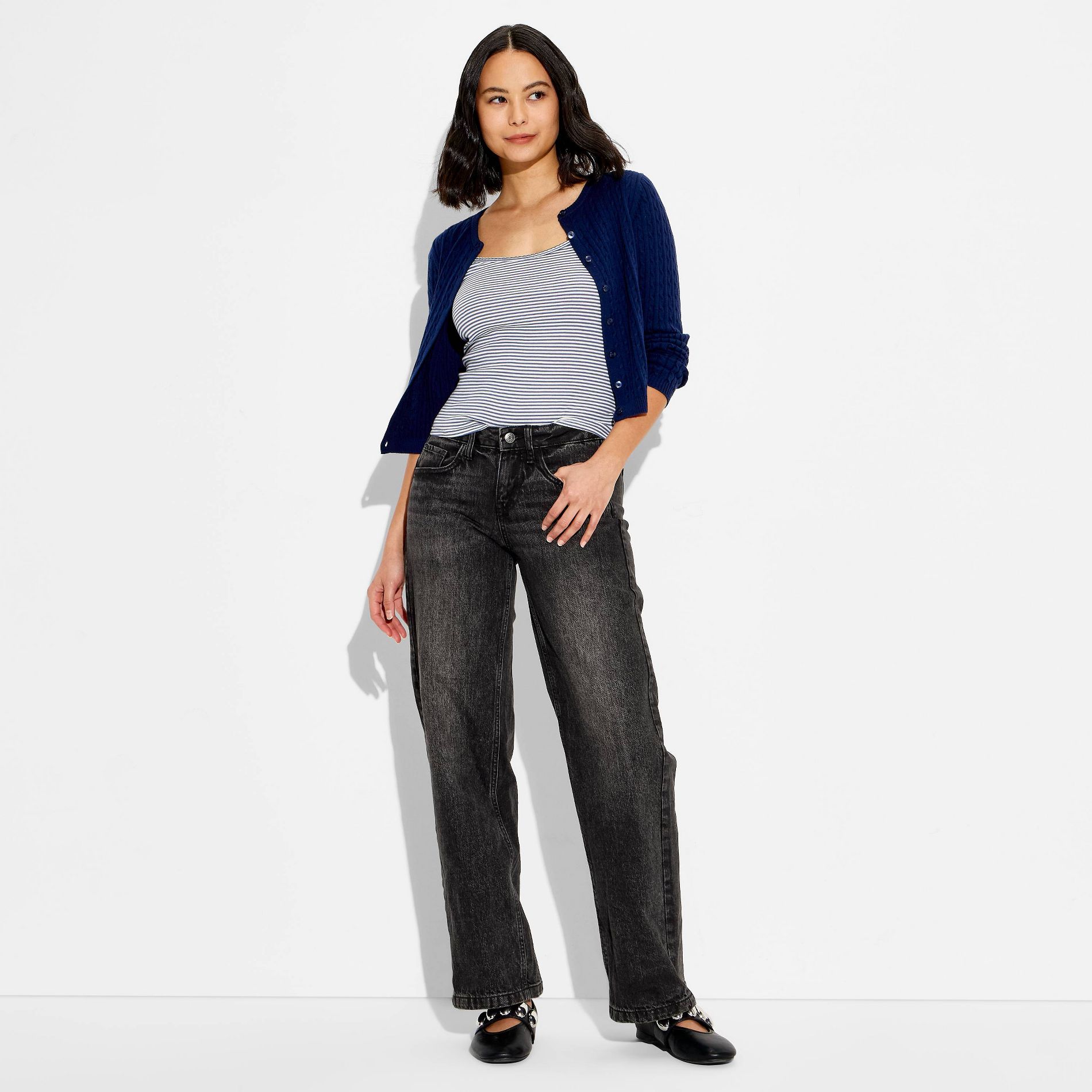 Women's Low-Rise Straight Fit Jeans - Wild Fable™