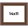 PosterPalooza | Photo Size Traditional Brown Picture Frame - UV Acrylic, Foam Board Backing, Hanging Hardware - 2 of 4