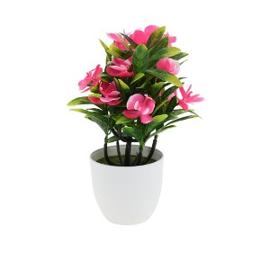 Unique Bargains Artificial Plants Phalaenopsis Orchid Display Plastic 3.74"x3.74"x10.63" 1 Pc - 1 of 4