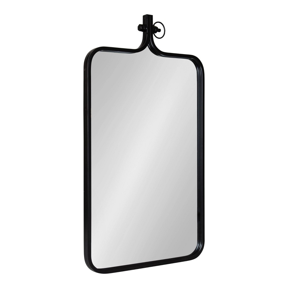 Photos - Wall Mirror 20"x35" Rectangle Yitro  Black - Kate & Laurel All Things Decor: Industrial Design, No Assembly Required