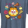 Women's - Garfield - Garfield Hearts Food Short Sleeve Graphic T-Shirt - 2 of 4