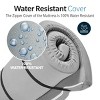 Syemin Camping Sleeping Pads Memory Foam Camping Mattress Pad, 4" Thick Sleeping Mat, Portable Roll up Mattress, Camping Bed Pads, Gray, 63"*26"*4" - 4 of 4