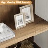 Bookcase 5 Shelf Arched Bookshelf 71.65in Tall Bookcase Farmhouse Display Storage Rack Wooden Bookshelves for Home Office, Living Room - 4 of 4