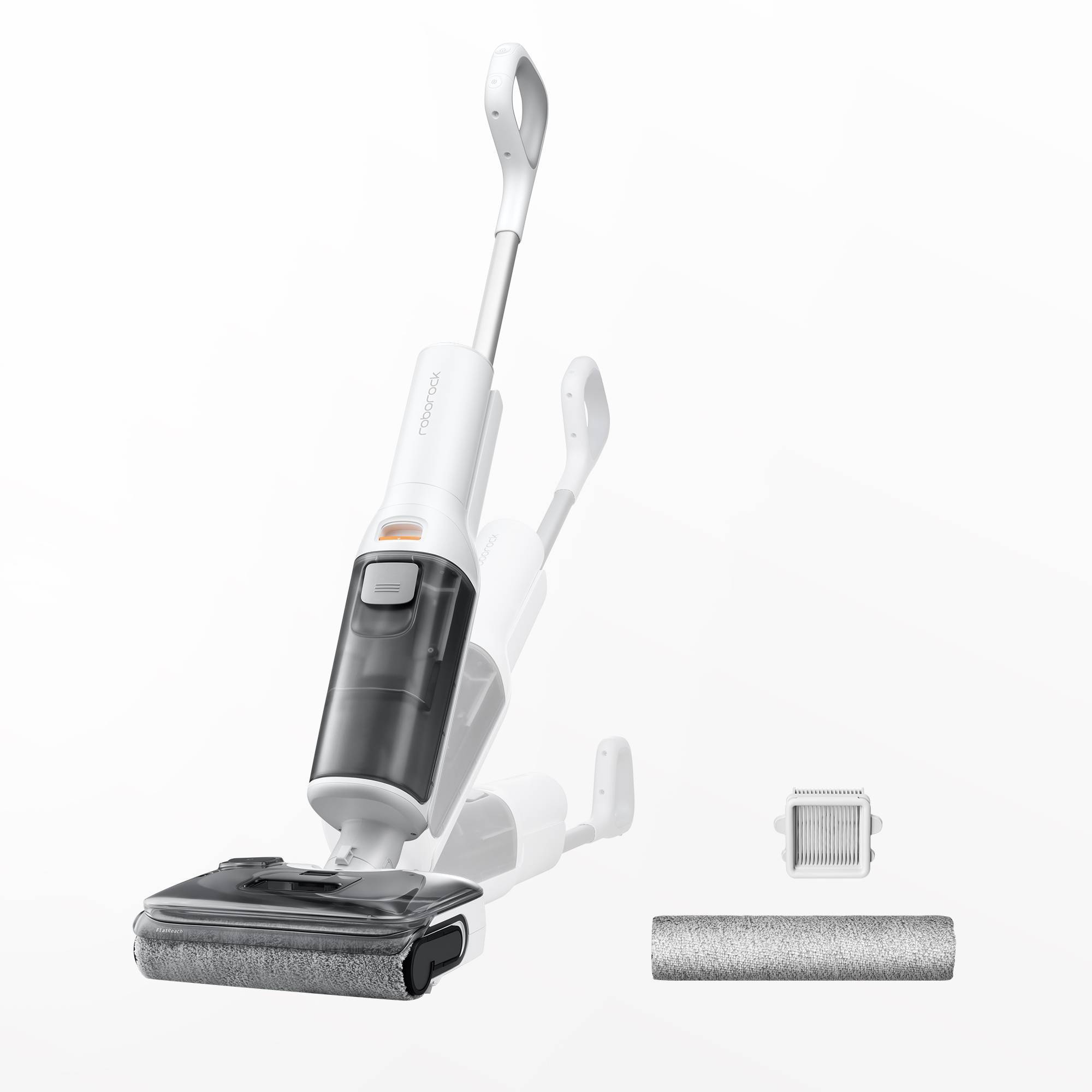 Roborock F25 RT Cordless Wet Dry Vacuum Floor Washer with Sleek Flat Laying Design for Self-Cleaning 12" Cleaning Path