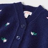 Baby Embroidered Cardigan - Cat & Jack™ Navy Blue - 3 of 3