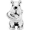 Black Bow Jewelry Sterling Silver Frisbee Dog Bead Charm - 2 of 4