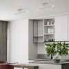 Livex Lighting Copenhagen 2 - Light Semi-Flush Mount in  Brushed Nickel - 3 of 4