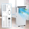 8000 BTU White Portable Air Conditioner, 3 In 1 AC Unit Cooling Up to 350 Sq.Ft,Cooler, Dehumidifier and Fan, Remote, LED Display, Mount Kit - 2 of 4