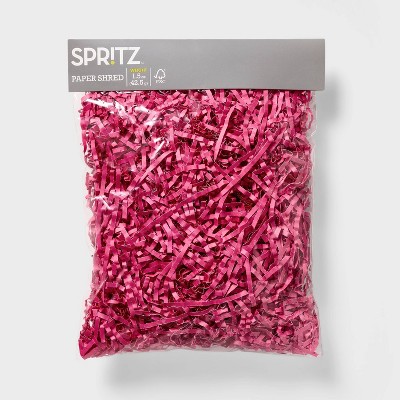 1.5oz Paper Shred Shredded Filler Hot Pink - Spritz™