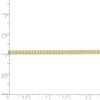 Black Bow Jewelry 2.2mm 10k Yellow Gold Flat Beveled Curb Chain Anklet - 4 of 4