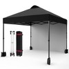 10x10 Pop Up Canopy with Sidewalls for Outdoor, Portable Outdoor Canopy with One Push Setup, Easy Set-Up Waterproof Pop Up Tent for Outdoor Party - 3 of 4