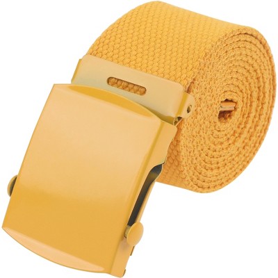 INSPIRE CHIC Women's All-match Braided Pants Belt Smooth Buckle Casual Daily Canvas Belt