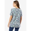 Woman Within Plus Size Perfect Printed Short-Sleeve Crewneck Tee - 3 of 4