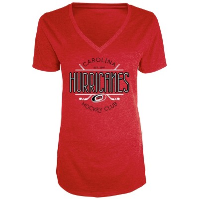 NHL Carolina Hurricanes Women's Blade V-Neck T-Shirt L