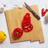 Totally Bamboo New Mexico Fish Kiss Cutting Board: Lightweight Bamboo, Multicolored, 11.75" x 13.5", Hand Wash - 4 of 4
