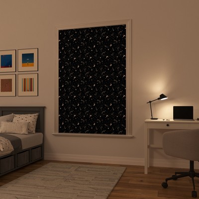 Starry Night Blackout Polyester Kids Window Panel