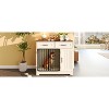 Akoasm 37.4 inch Furniture Dog Crate with Storable Drawers And Cabinet For Small & Medium Dogs-White - 4 of 4