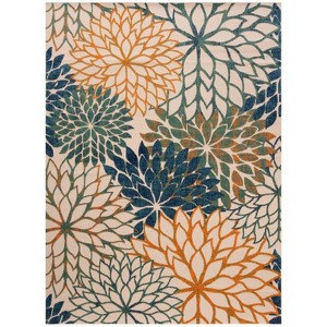 Nourison Aloha Floral Bloom Flatweave Indoor/Outdoor Area Rug : Target
