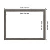 Amanti Art Regis Barnwood Gray Narrow Framed Magnetic Dry Erase Board - 4 of 4