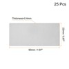 Unique Bargains Stainless Steel DIY Laser Printing Office Engraving Blank Cards - 2 of 4