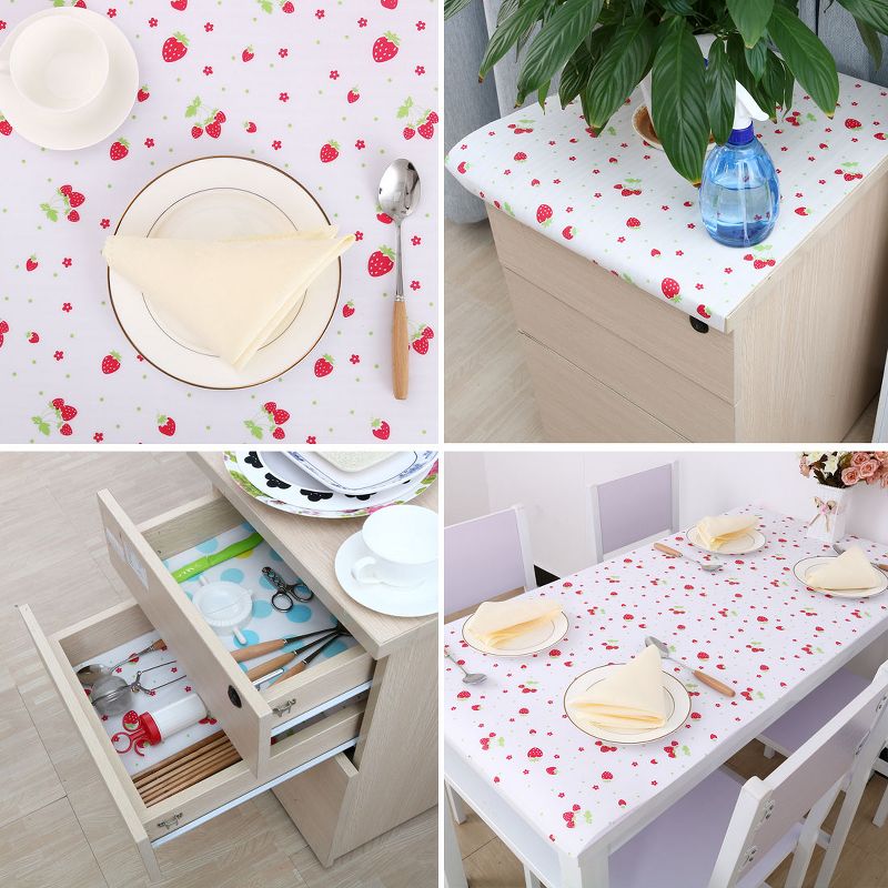 Unique Bargains Kitchen Strawberry Pattern Cabinet Table Mat Drawer Liner Wardrobe Shelf Pad Cupboard Protector, 2 of 8