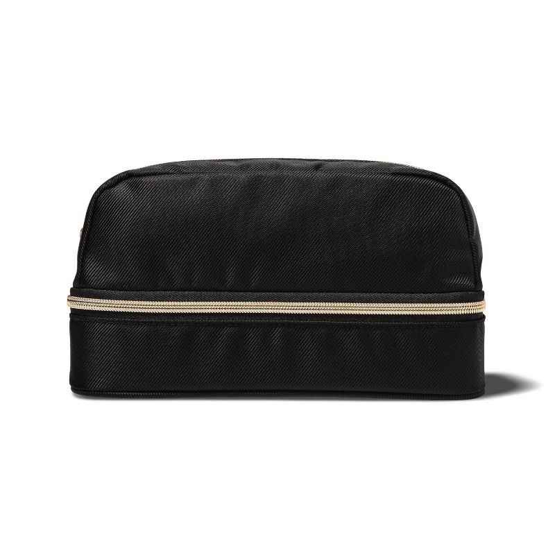 Sonia Kashuk™ Double Compartment Travel Makeup Toiletry Bag: Zipper Closure, 10" Width, 2 Compartments