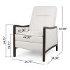Upholstered Push-Back Recliner Chair,Modern Accent Chair with Birch Wood Frame for Bedroom or Office-Masion Boucle - 4 of 4